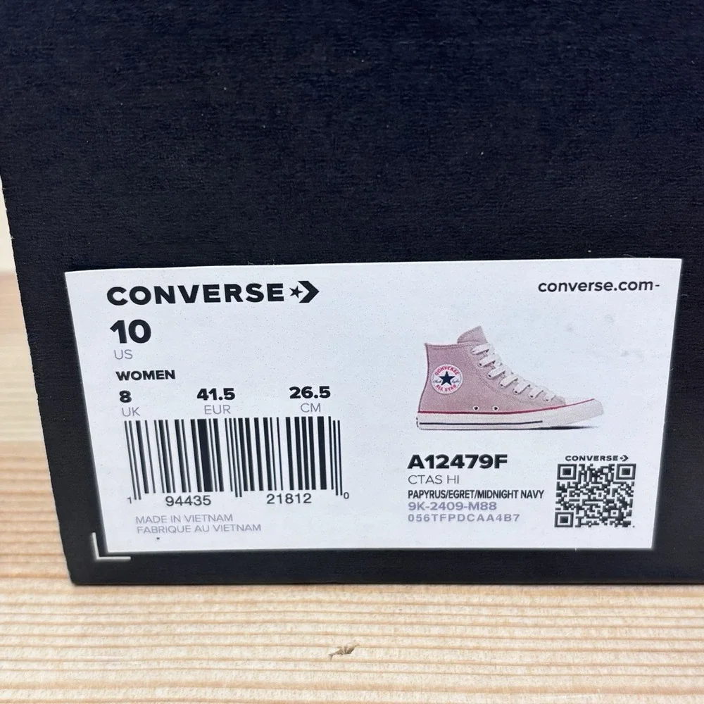Converse Chuck Taylor All Star High Papyrus  Tan Woman's Sz 10